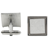 Square Metal Cufflinks (Pair)