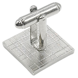 Square Metal Cufflinks (Pair)