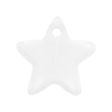 Star Shape Acrylic White Keyring