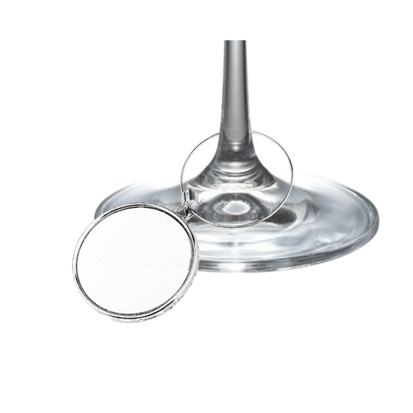 Wine Glass Drink Charm - Silver