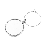 Wine Glass Drink Charm - Silver