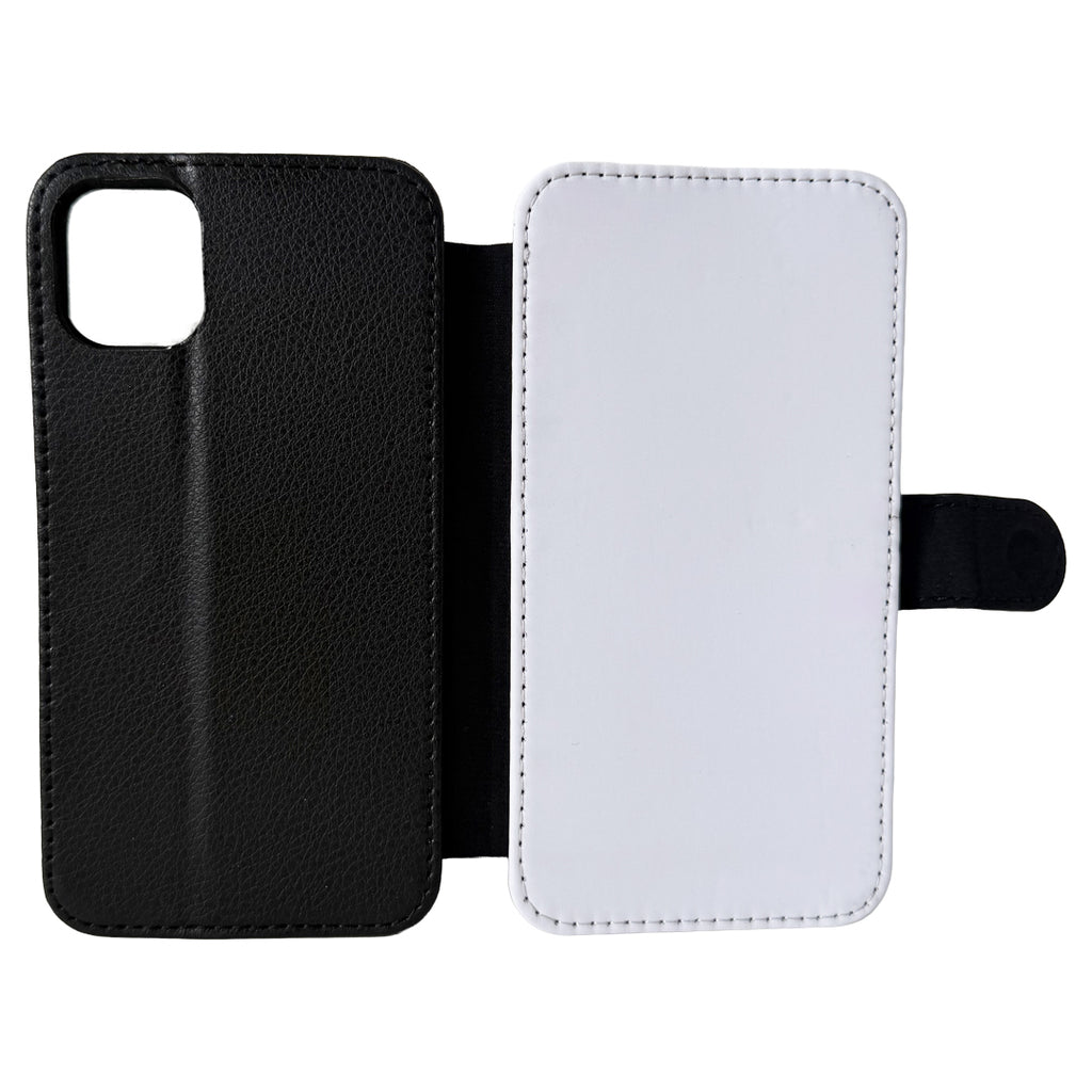 iPhone 11 - PU Leather Flip Wallet Sublimation Phone Case