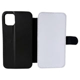 iPhone 11 - PU Leather Flip Wallet Sublimation Phone Case