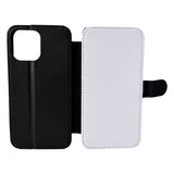 iPhone 13 Pro Max - PU Leather Flip Wallet Sublimation Phone Case