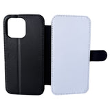 iPhone 14 Pro Max - PU Leather Flip Wallet Sublimation Phone Case