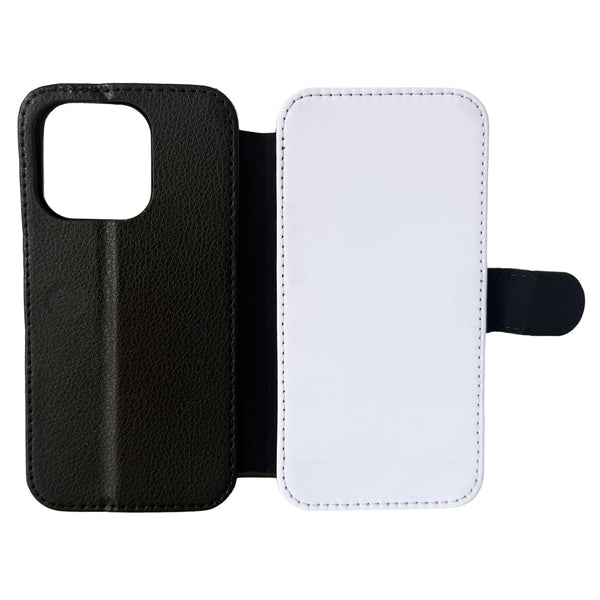 iPhone 14 Pro - PU Leather Flip Wallet Sublimation Phone Case