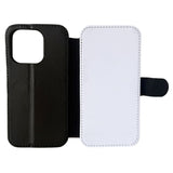 iPhone 14 Pro - PU Leather Flip Wallet Sublimation Phone Case