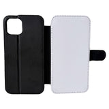 iPhone 15 Plus - PU Leather Flip Wallet Sublimation Phone Case