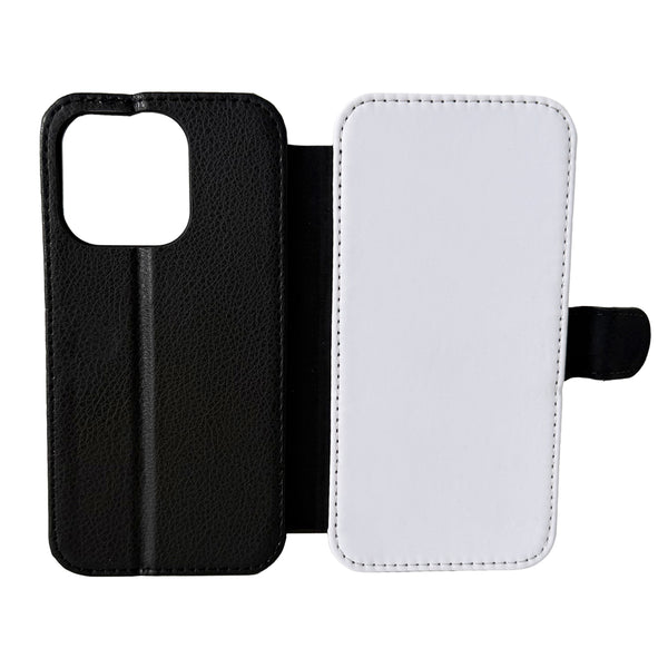 iPhone 15 Pro - PU Leather Flip Wallet Sublimation Phone Case