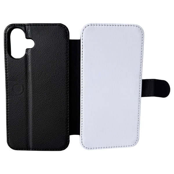 iPhone 16 Plus - PU Leather Flip Wallet Sublimation Phone Case