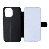 iPhone 16 Pro Max - PU Leather Flip Wallet Sublimation Phone Case