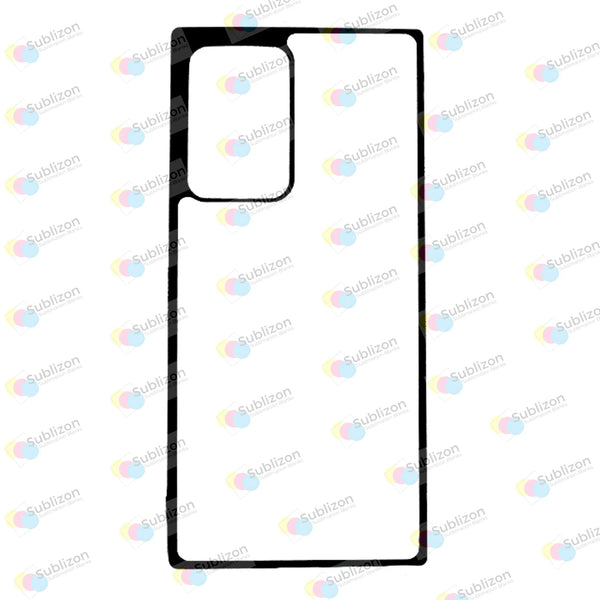 Samsung Galaxy Note 20 Ultra - TPU Rubber Sublimation Case - Black Sublizon