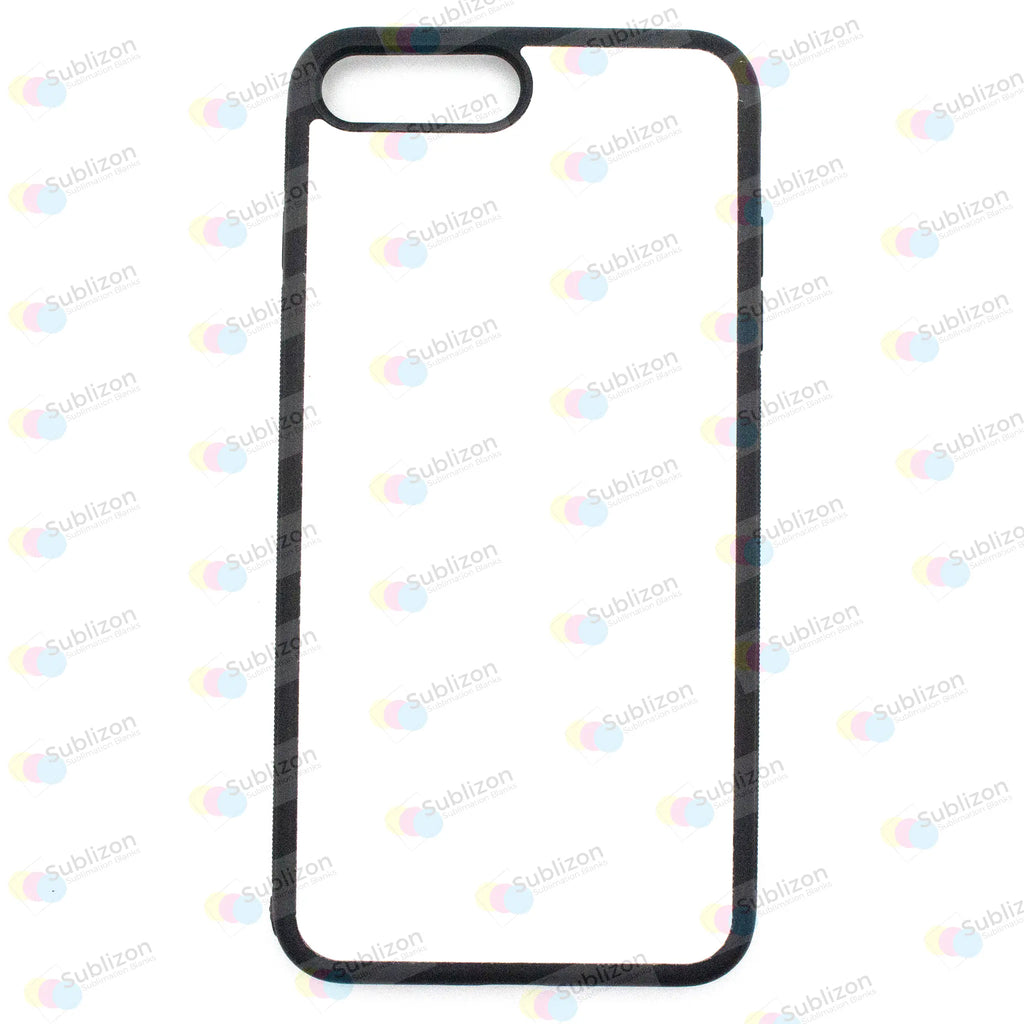 iPhone 7 Plus / 8 Plus - TPU Rubber Case (Highest Quality) - Black - Sublizon