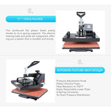 Heat Press Machine with Sliding Plate 30x38cm (12x15in) Sublizon