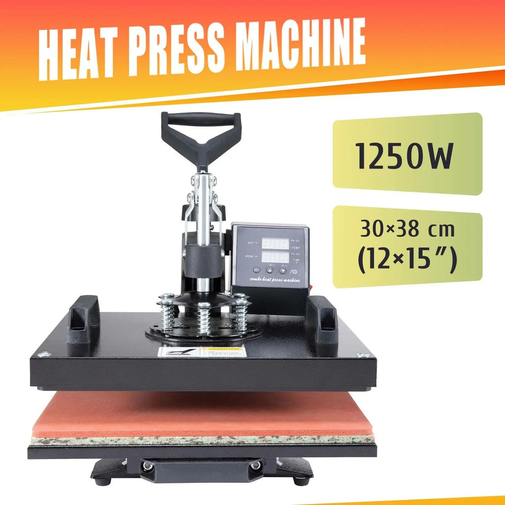 Heat Press Machine with Sliding Plate 30x38cm (12x15in) – Sublizon